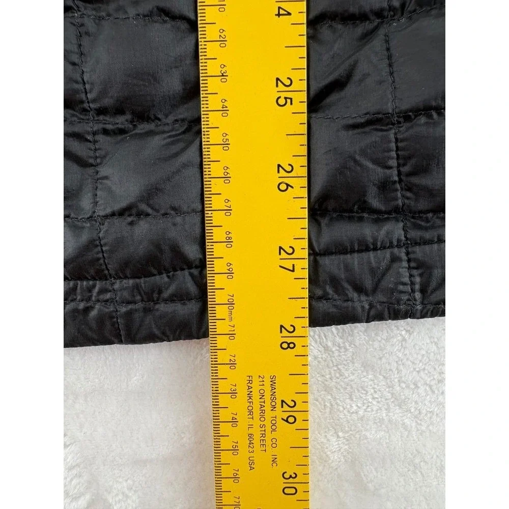 The North Face Mens L ThermoBall Hybrid Jacket Black Full Zip Insulated Quilted